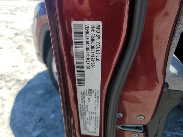 3C4NJDBB4NT231664 - 2022 JEEP COMPASS LATITUDE RED photo 13