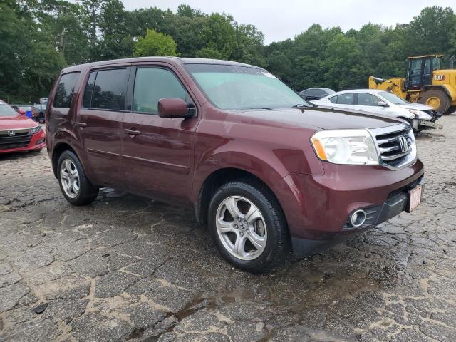 5FNYF3H5XCB029501 - 2012 HONDA PILOT EXL BURGUNDY photo 4