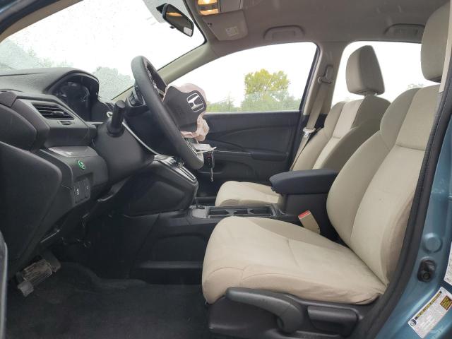 5J6RM4H34FL102503 - 2015 HONDA CR-V LX TURQUOISE photo 7