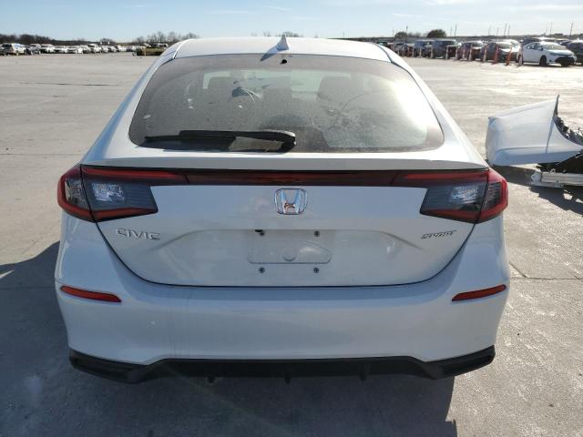 19XFL2H85NE003515 - 2022 HONDA CIVIC SPORT WHITE photo 6