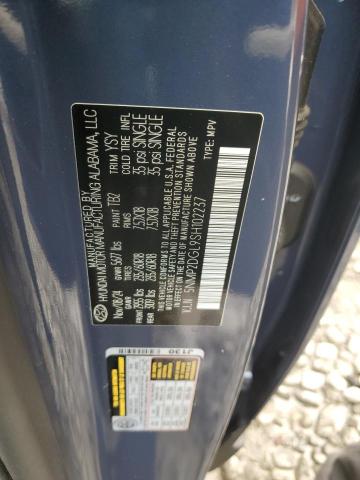 5NMP2DGL9SH102237 - 2025 HYUNDAI SANTA FE SEL BLUE photo 13