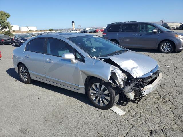 19XFA1F85AE028251 - 2010 HONDA CIVIC EX SILVER photo 4