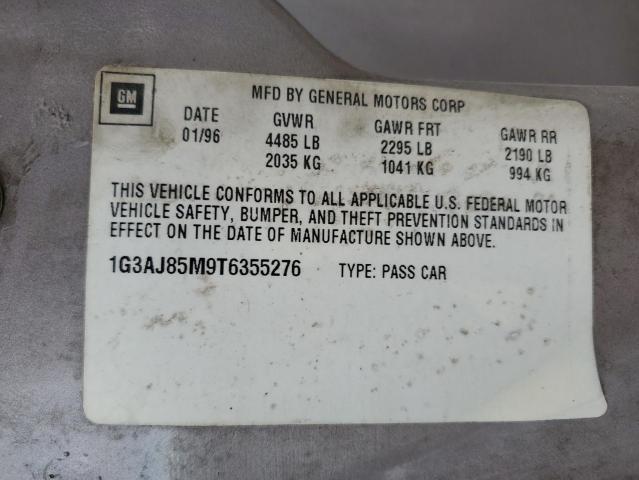 1G3AJ85M9T6355276 - 1996 OLDSMOBILE CIERA SL Szary zdjęcie 12