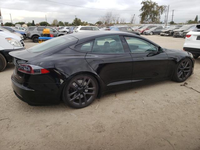 5YJSA1E60MF435679 - 2021 TESLA MODEL S Սև լուսանկար 3