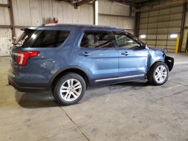 1FM5K8D82JGA60462 - 2018 FORD EXPLORER XLT 蓝色 照片 3