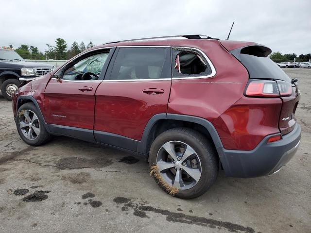 1C4PJMDN8KD158963 - 2019 JEEP CHEROKEE LIMITED RED photo 2