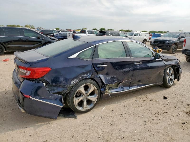 1HGCV1F92JA107865 - 2018 HONDA ACCORD TOURING BLUE photo 3