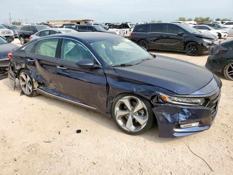 1HGCV1F92JA107865 - 2018 HONDA ACCORD TOURING BLUE photo 4