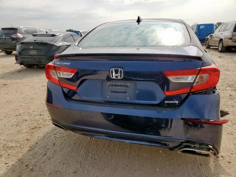 1HGCV1F92JA107865 - 2018 HONDA ACCORD TOURING BLUE photo 6