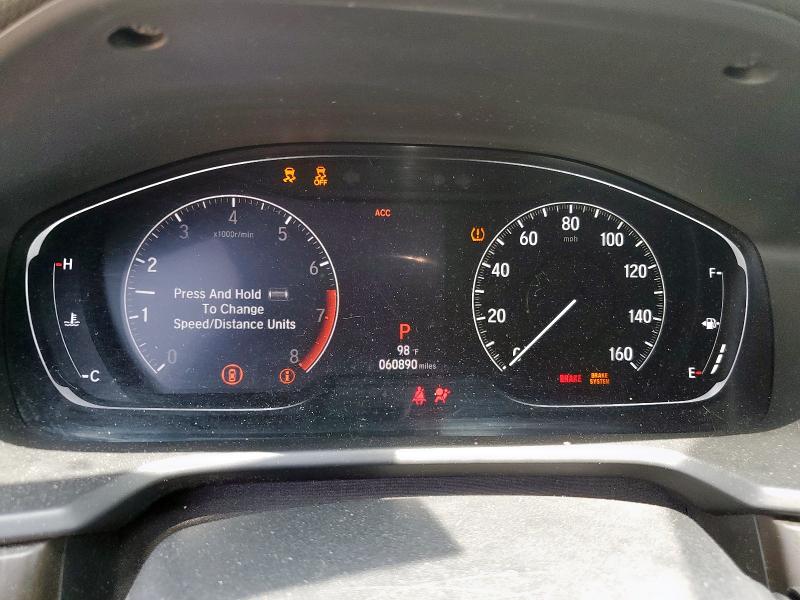 1HGCV1F92JA107865 - 2018 HONDA ACCORD TOURING BLUE photo 9