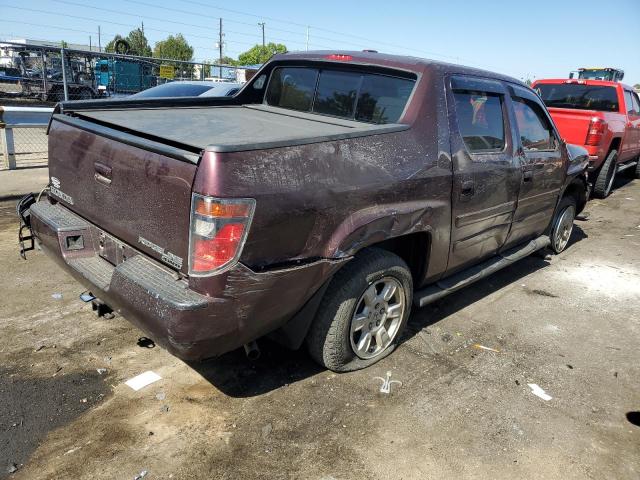 2HJYK16557H546610 - 2007 HONDA RIDGELINE RTL MAROON photo 3