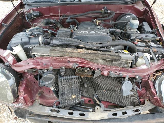 5TBET34106S544966 - 2006 TOYOTA TUNDRA DOUBLE CAB SR5 MAROON photo 11