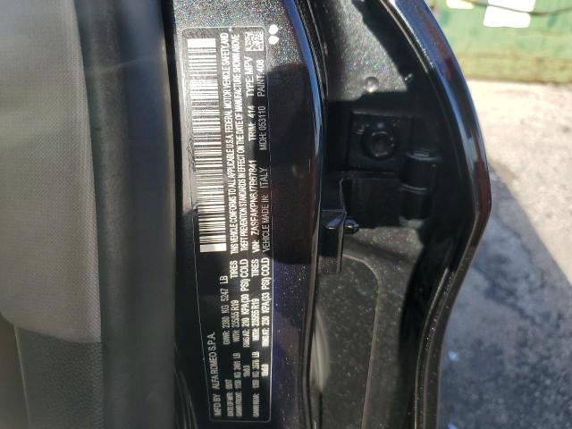 ZASFAKPN6J7B67841 - 2018 ALFA ROMEO STELVIO SPORT შავი ფოტო 13