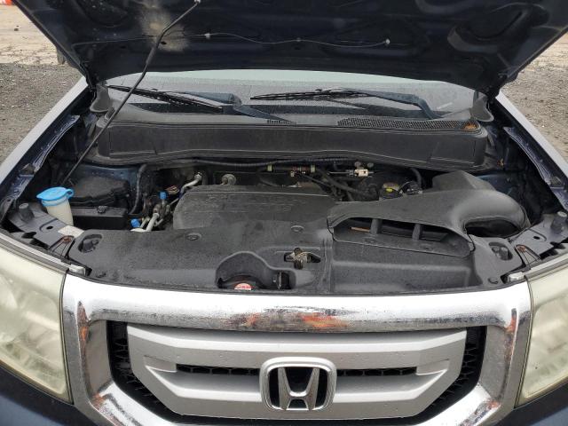 5FNYF4H4XBB089838 - 2011 HONDA PILOT EX BLUE photo 12