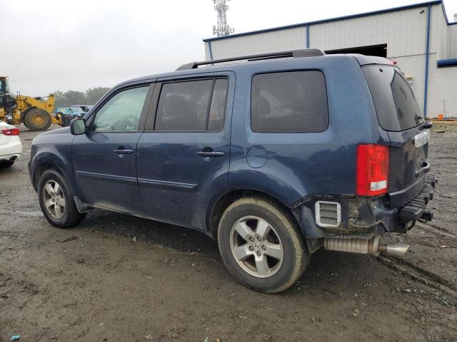 5FNYF4H4XBB089838 - 2011 HONDA PILOT EX BLUE photo 2