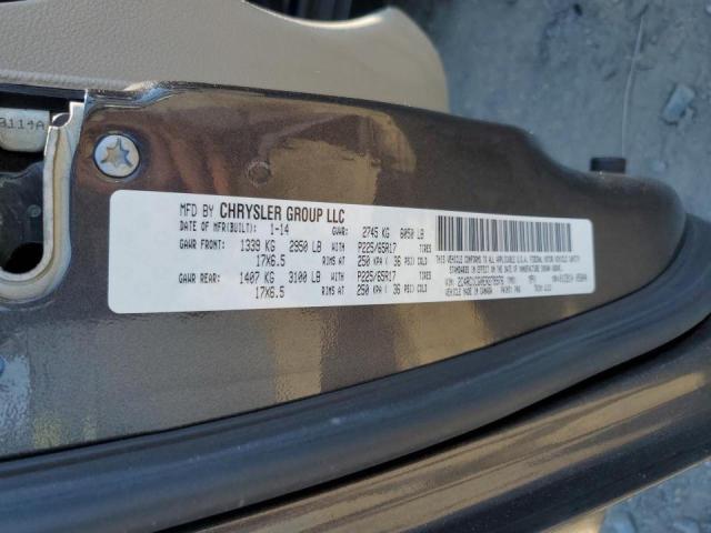 2C4RC1CG0ER279976 - 2014 CHRYSLER TOWN & COU TOURING L GRAY photo 13