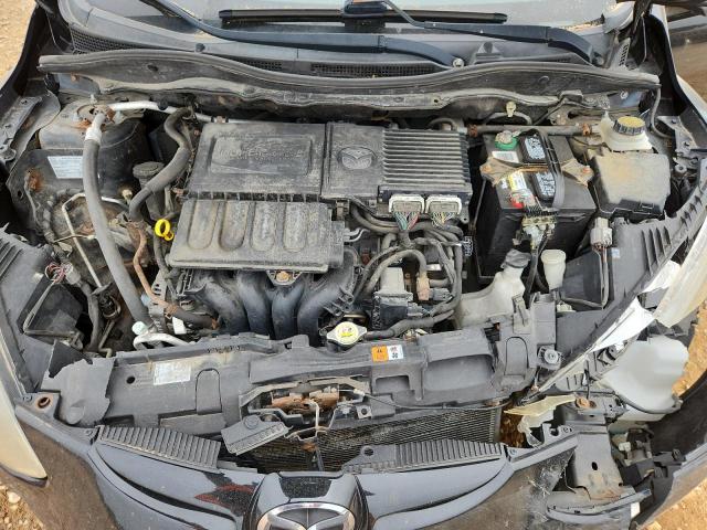 JM1DE1HY9B0131062 - 2011 MAZDA MAZDA2 BLACK photo 11