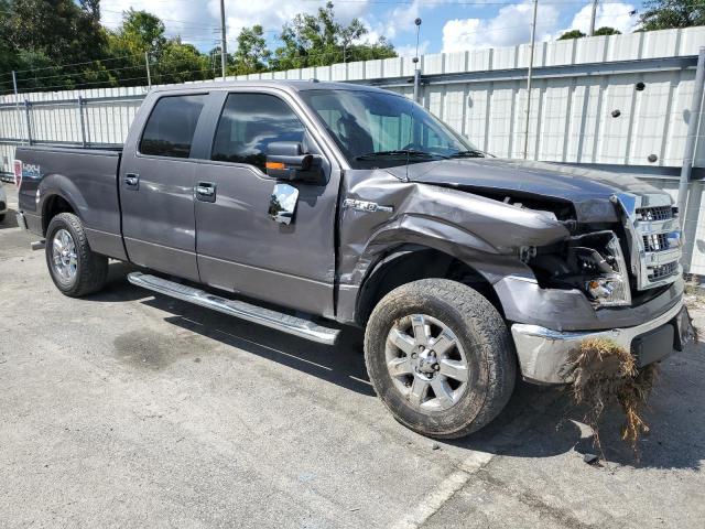 1FTFW1EF6DKE96542 - 2013 FORD F150 SUPERCREW GRAY photo 4