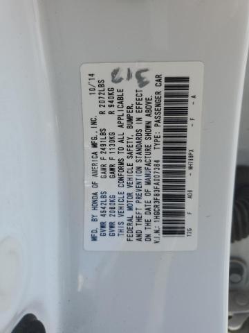 1HGCR3F83FA007384 - 2015 HONDA ACCORD EXL WHITE photo 12