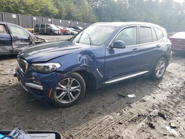 5UXTR9C54JLD72781 - 2018 BMW X3 XDRIVE30I BLUE photo 1