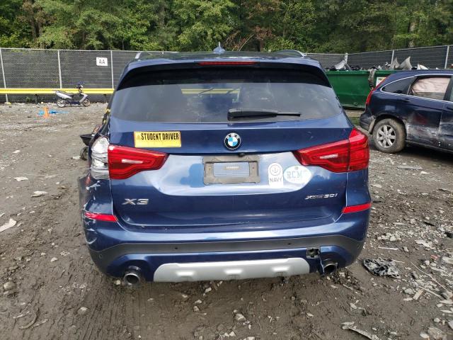 5UXTR9C54JLD72781 - 2018 BMW X3 XDRIVE30I BLUE photo 6