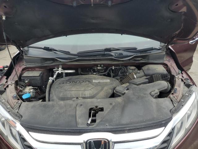 5FNRL6H79JB056878 - 2018 HONDA ODYSSEY EXL მუქწითელი ფოტო 12