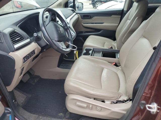 5FNRL6H79JB056878 - 2018 HONDA ODYSSEY EXL მუქწითელი ფოტო 7