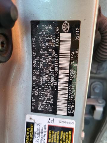 4T1BF1FK5GU189717 - 2016 TOYOTA CAMRY LE SILVER photo 12