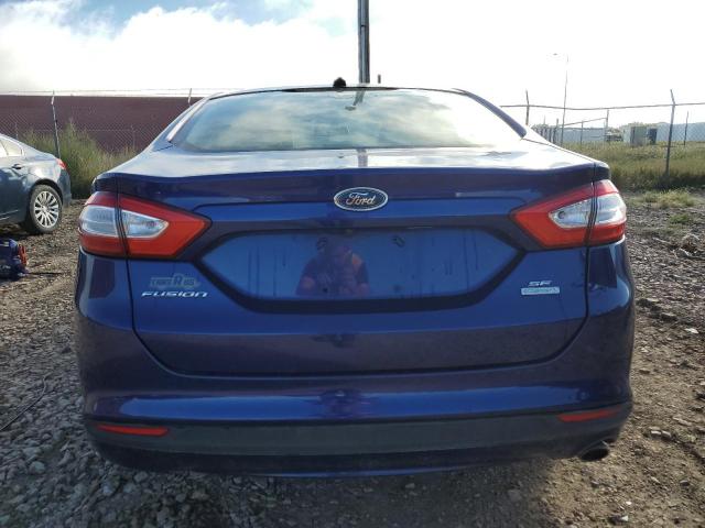 1FA6P0HD4G5113935 - 2016 FORD FUSION SE BLUE photo 6