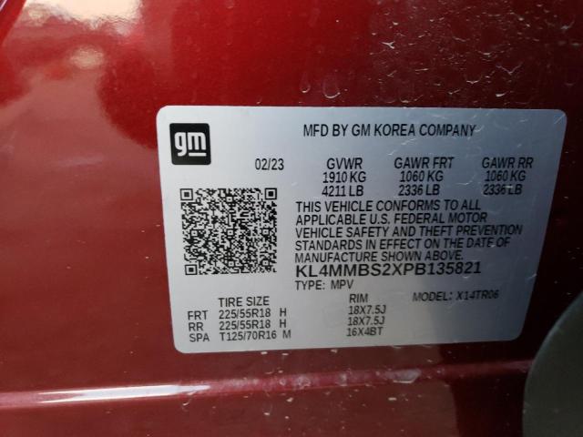 KL4MMBS2XPB135821 - 2023 BUICK ENCORE GX PREFERRED RED photo 13