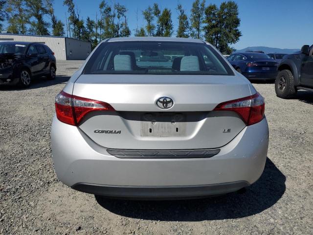 2T1BURHE0GC644566 - 2016 TOYOTA COROLLA L SILVER photo 6
