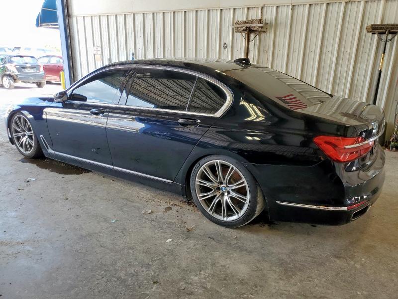 WBA7F0C55HGM21314 - 2017 BMW 750 I BLUE photo 2