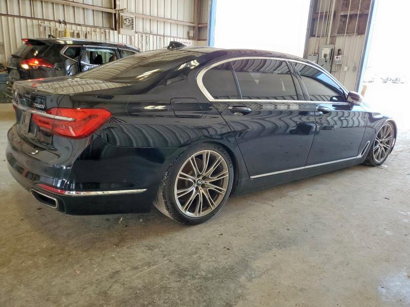 WBA7F0C55HGM21314 - 2017 BMW 750 I BLUE photo 3