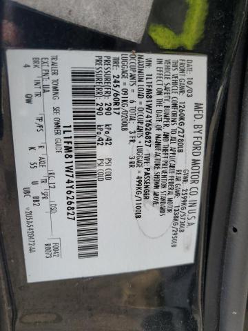 1L1FM81W74Y626827 - 2004 LINCOLN TOWN CAR EXECUTIVE BLACK photo 12