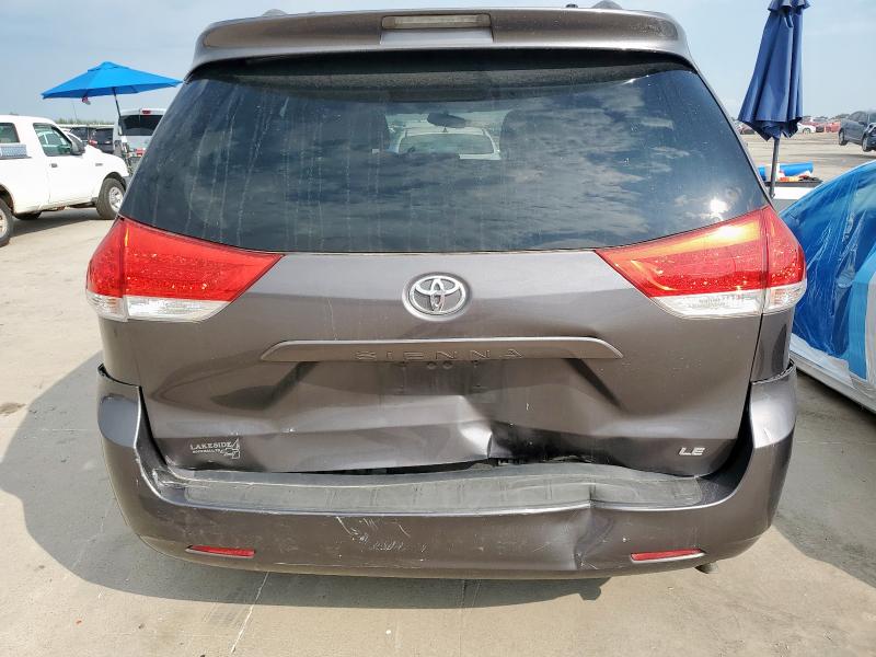 5TDKK3DC7ES483077 - 2014 TOYOTA SIENNA LE GRAY photo 6