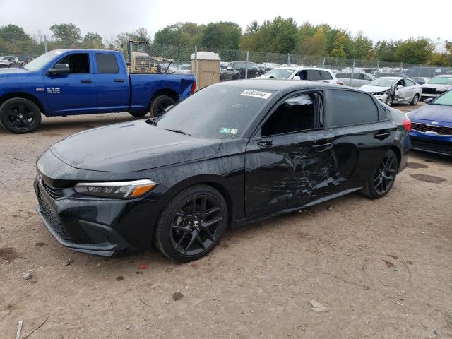 2HGFE2F58NH561125 - 2022 HONDA CIVIC SPORT შავი ფოტო 1