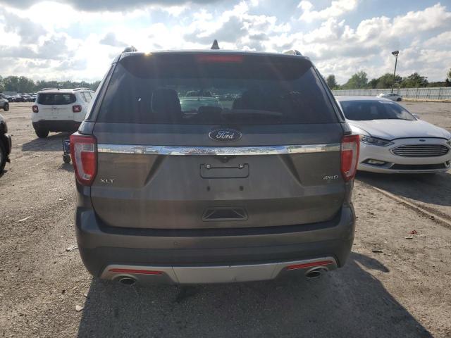 1FM5K8D80HGB82571 - 2017 FORD EXPLORER XLT GRAY photo 6