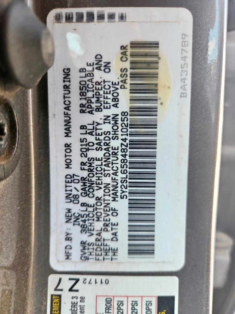 5Y2SL65848Z410258 - 2008 PONTIAC VIBE GRAY photo 13