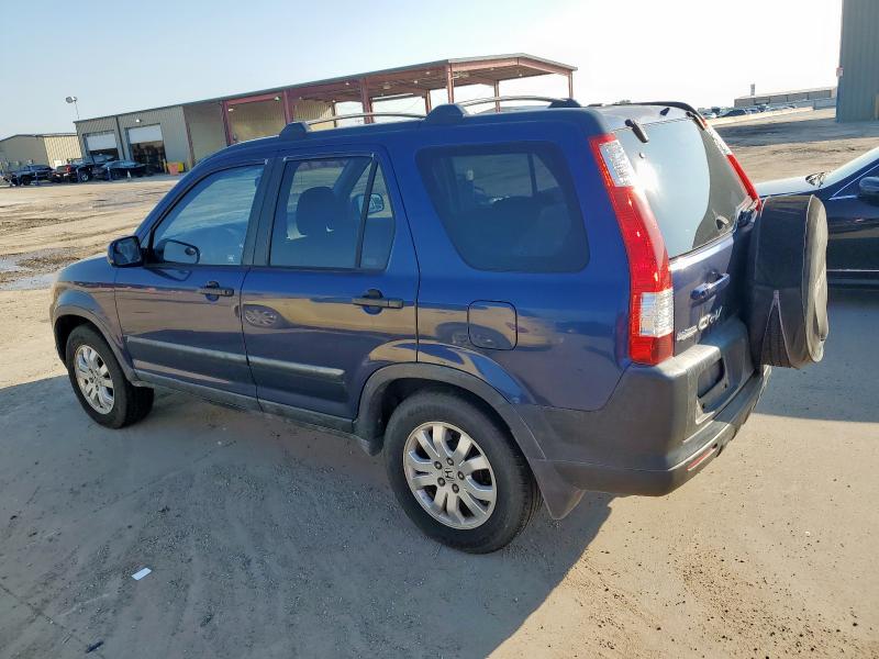 JHLRD78855C002429 - 2005 HONDA CR-V EX BLUE photo 2