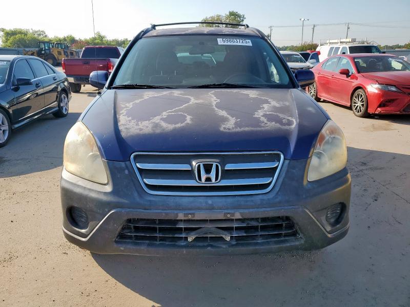 JHLRD78855C002429 - 2005 HONDA CR-V EX BLUE photo 5