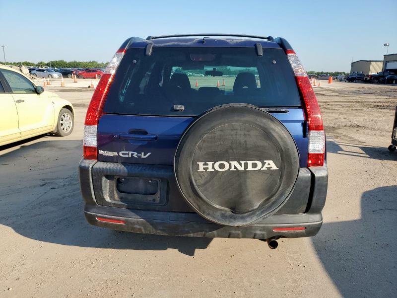 JHLRD78855C002429 - 2005 HONDA CR-V EX BLUE photo 6