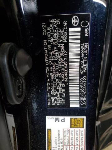 JTND4MBEXM3131121 - 2021 TOYOTA COROLLA SE Qara foto 12