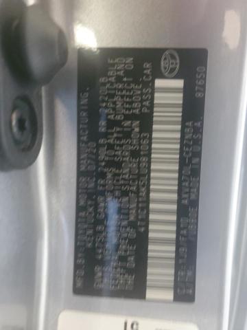 4T1C11AK5LU981063 - 2020 TOYOTA CAMRY LE SILVER photo 12