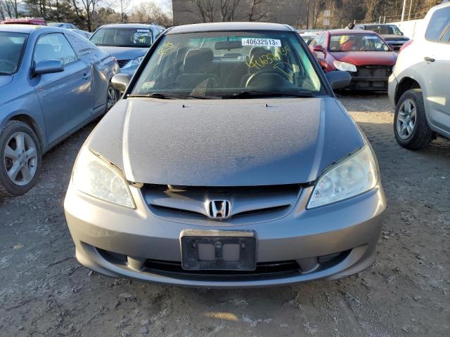 1HGES16325L015873 - 2005 HONDA CIVIC DX VP Grau Foto 5