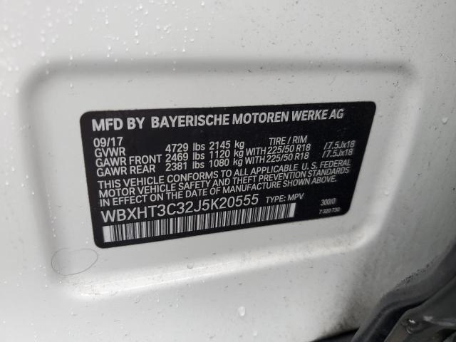 WBXHT3C32J5K20555 - 2018 BMW X1 XDRIVE28I WHITE photo 13