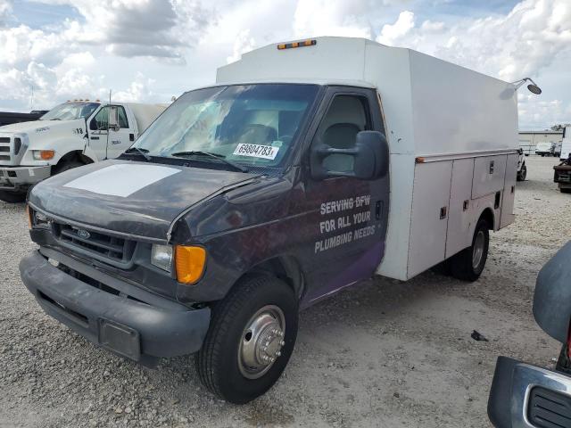 1FDWE35L23HA90222 - 2003 FORD ECONOLINE E350 SUPER DUTY CUTAWAY VAN WHITE photo 1