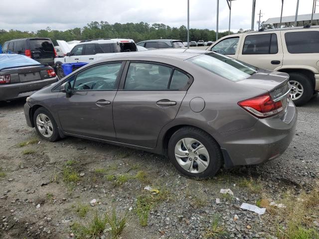 19XFB2F52DE077291 - 2013 HONDA CIVIC LX GRAY photo 2