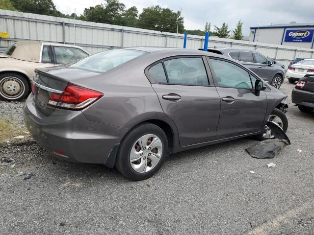 19XFB2F52DE077291 - 2013 HONDA CIVIC LX GRAY photo 3