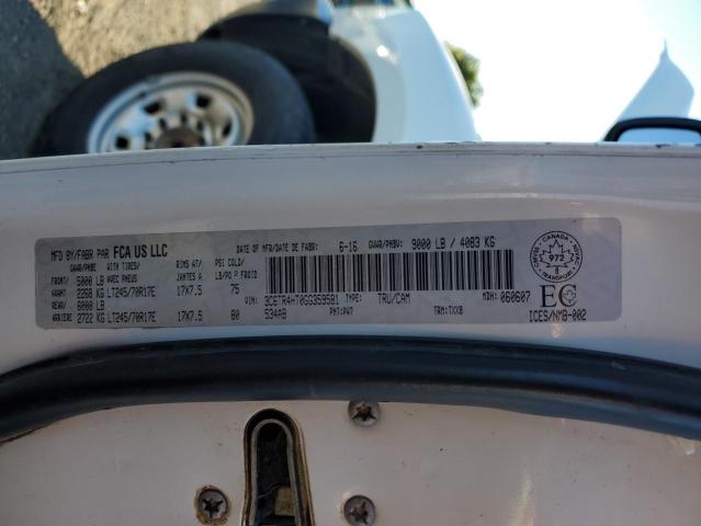 3C6TR4HT0GG359581 - 2016 RAM 2500 ST 白色 照片 12