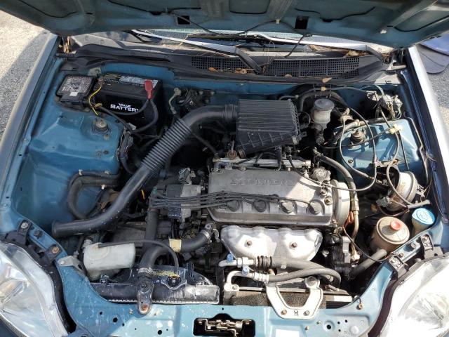 2HGEJ6677WH625155 - 1998 HONDA CIVIC LX TEAL photo 11